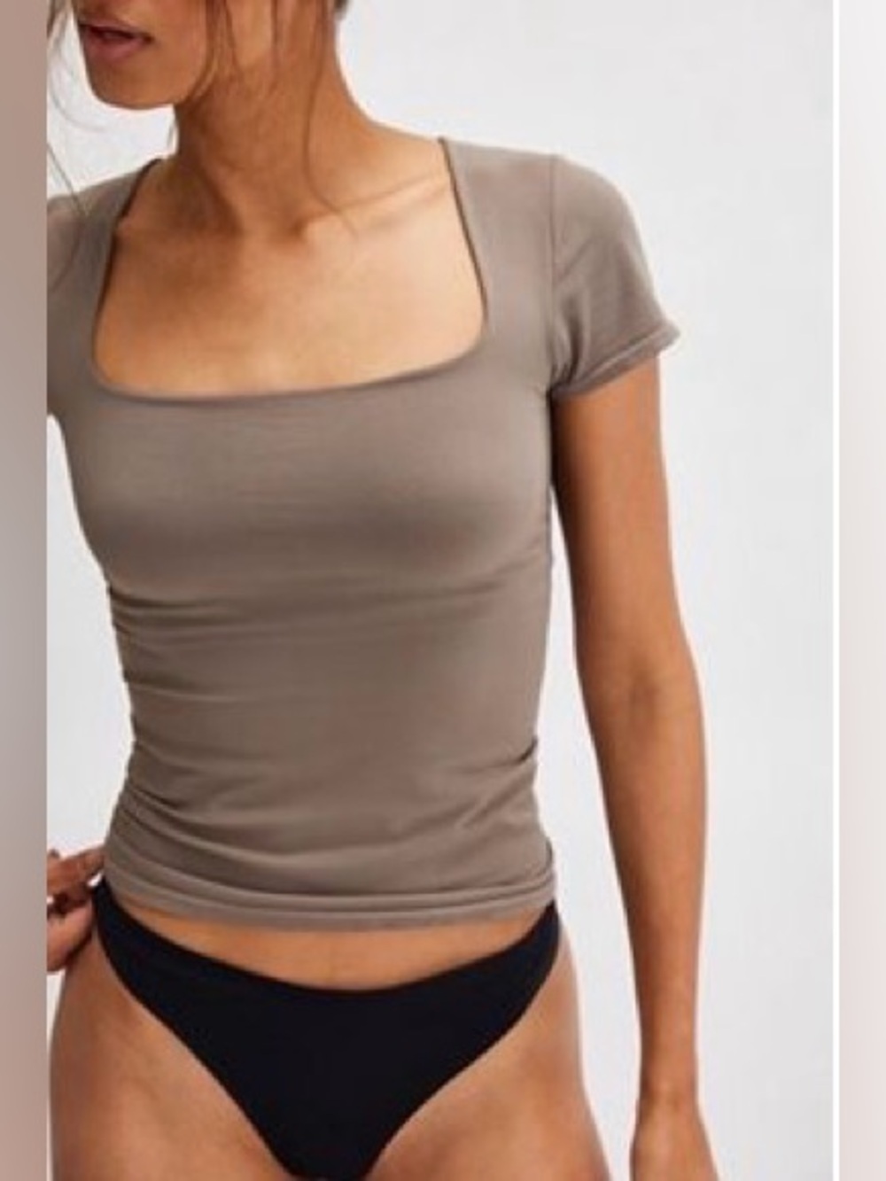 Free People Clean Lines Sunfade Baby Tee
